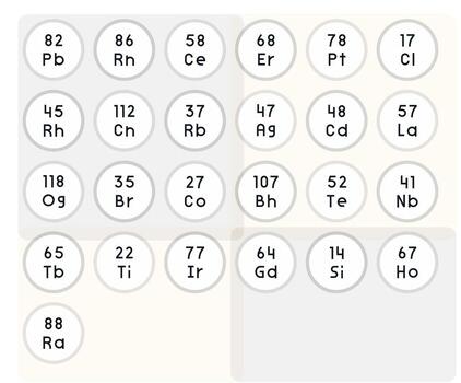 25 Retina Ready Icons for Element Symbol in Editable Regular Line Format vector