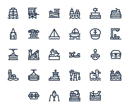 Dock Icon Repository containing 28 Bold Line 256x256 Detail Enhanced graphics vector