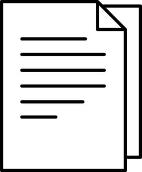 Document and File Icon Outline vector