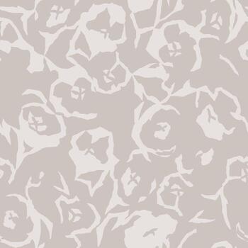 botanical motif seamless pattern with gray background vector