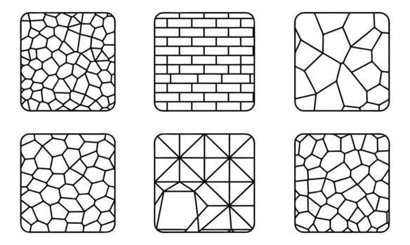 resumen geométrico loseta patrones sin costura antecedentes diseño ilustración vector