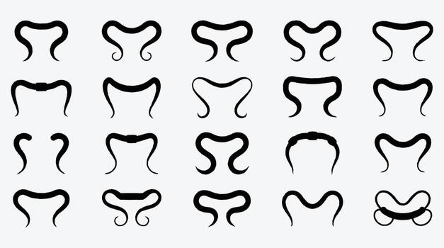 Abstract shapes in black and white forming a seamless pattern design vector