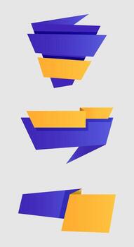 Speech box text for design vector