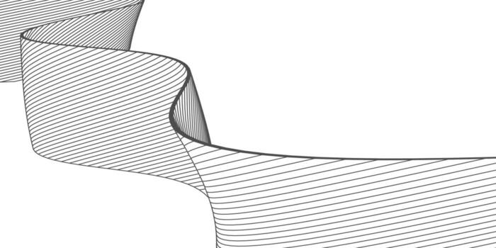 Wavy line drawing .Abstract white background from lines. Design element. vector