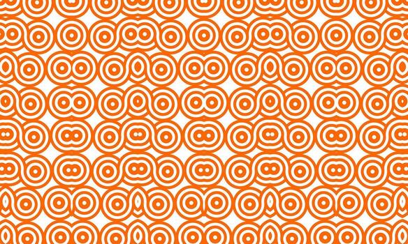 Geometric Pattern Background with Repeating Orange Circular Motifs vector