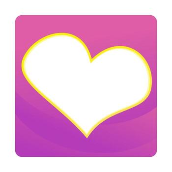 Heart Frame With Gradient Background For Romantic Design Projects vector