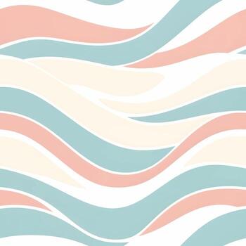 Seamless Tiled Pattern Elegant Waves Design for Versatile Applications vector