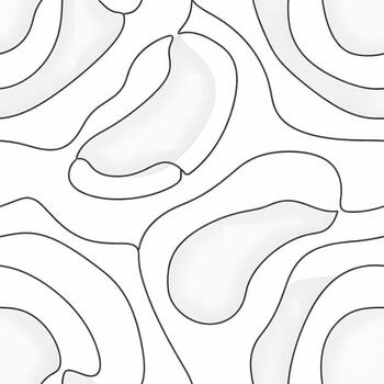 Modern abstract graphic design showcasing a fluid seamless pattern of elegantly interconnected organic shapes, beautifully tiled to create a versatile background texture vector