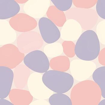 pastel guijarros sin costura embaldosado patrón, amable y suave repitiendo superficie diseño vector