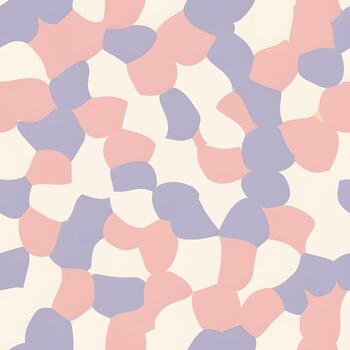 resumen sin costura modelo presentando orgánico gota formas en suave pastel rosa, lavanda, y crema tonos, creando un moderno y amable antecedentes vector