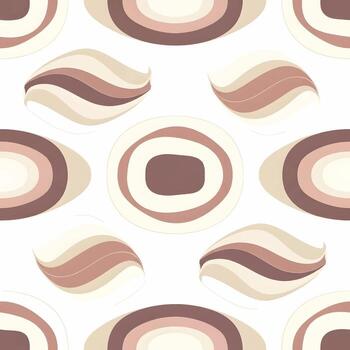 sin costura modelo moderno embaldosado diseño con resumen formas en neutral colores vector