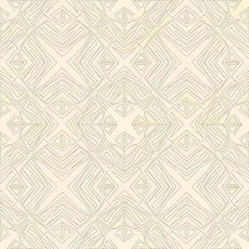 Geometric Harmony Seamless Pattern with Tiled Diamonds and Angular Lines vector