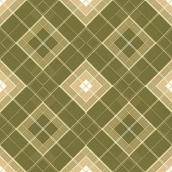 sin costura elegante tartán modelo presentando un elegante diamante cuadrícula diseño en terroso tonos de aceituna verde, caqui, y beige, perfectamente embaldosado para diverso textil y antecedentes aplicaciones vector