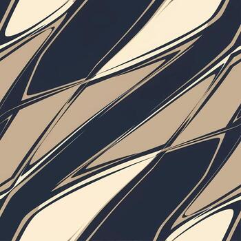 Abstract seamless pattern with dynamic flowing lines and sharp angles, a modern tiled background with wavy diagonal stripes in neutral colors vector