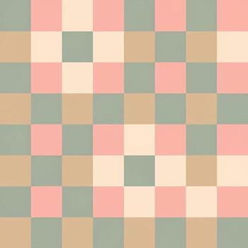 Retro Grid A harmonious composition of colorful squares creating a visual tapestry vector