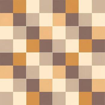 mosaico cuadrado modelo un geométrico composición de terroso tonos para decorativo diseño y textura vector