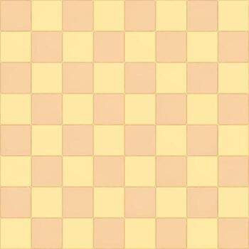 Seamless geometric square pattern featuring a soft checkerboard design with alternating pale yellow and light peach tiles, ideal for backgrounds and graphic textures vector