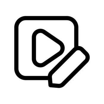 A line-style icon of a backward triangle, symbolizing reverse or backward playback. vector