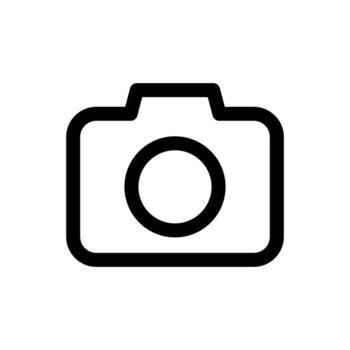 A line-style icon of a device for recording visual images photo vector
