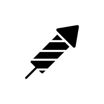 Line style icon of an aerial fireworks display ready to explode. vector