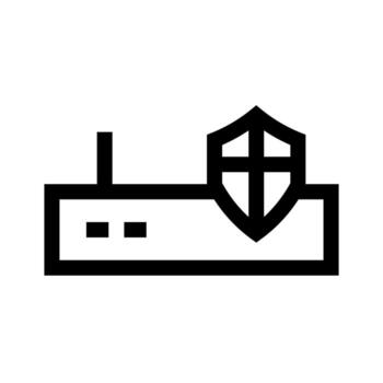 A line style icon of a fire plug, symbolizing water source for emergency response. vector