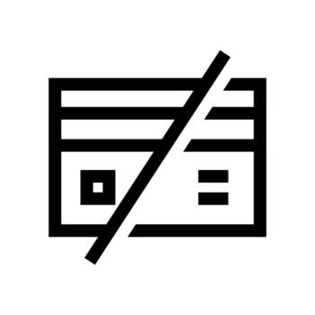 A line style icon of a lock with a denial symbol, symbolizing restricted access. vector