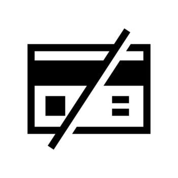 A solid style icon of a lock with a denial symbol, symbolizing restricted access. vector