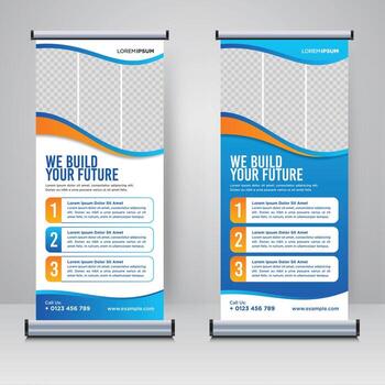 Display banner for building your future vector