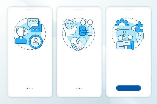 Icons for communication and collaboration vector
