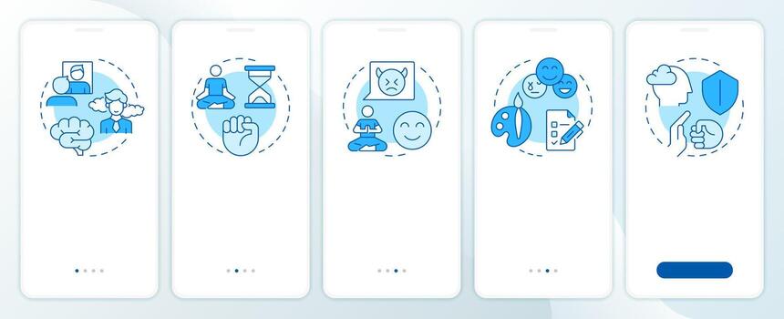Mobile app interface icons set vector