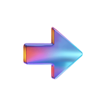 färgrik 3d pil ikon. riktnings symbol för navigering och användare gränssnitt design isolerat på transparent bakgrund png