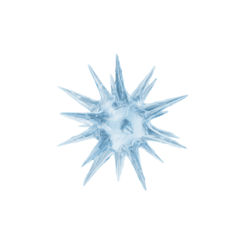 abstrakt is kristall strukturera. konceptuell representation av kall, vinter, och frysta element isolerat på transparent bakgrund png