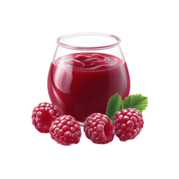 glas van vers framboos sap met frambozen. verfrissend drank en antioxidant bron. geïsoleerd Aan transparant achtergrond png