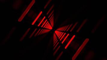 blauw en rood snel roterend abstract neon tunnel achtergrond vj lus in 4k video