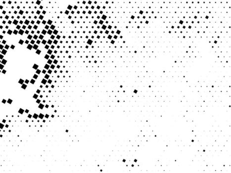 Dynamic Monochrome Square Halftone Dispersion abstract grunge dot background metal grid dot, abstract halftone background, a black and white halftone pattern with dots vector