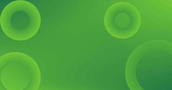 Abstract Gradient green background with circles for wallpaper web page and banners Design vector