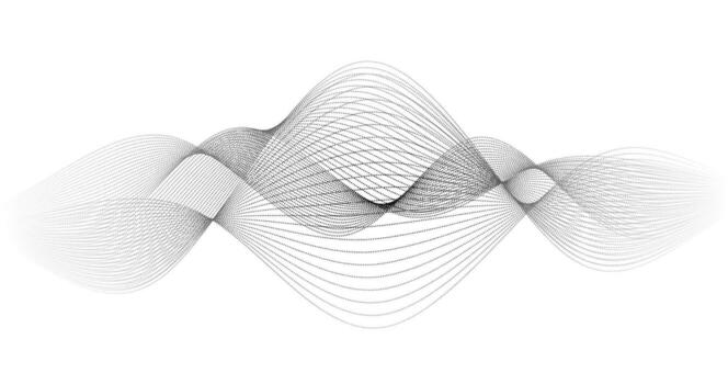 Analog Wave of Particles element frequency track equalizer on Blank background for Telecommunication Technology vector