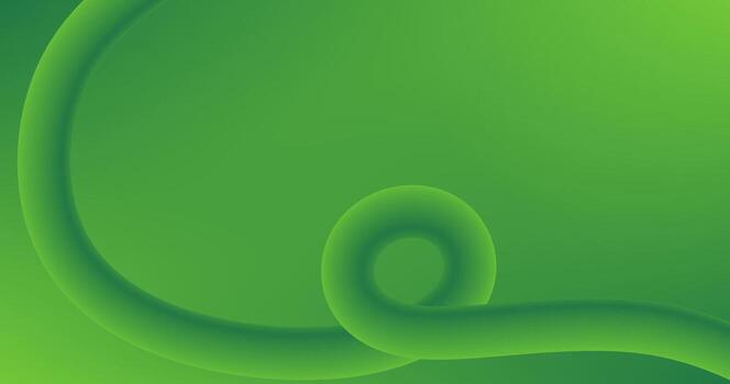 Abstract Gradient green background with Fluid curved lines for Webpage Banner design vector
