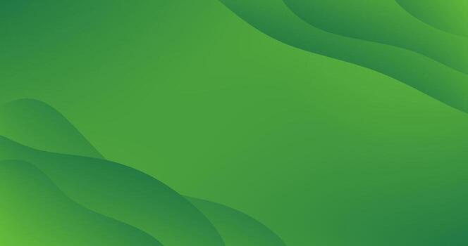 Gradient Green abstract background with Dynamic Fluid Layer for Webpage Banner design vector