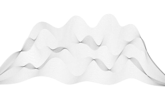 Geography landscape with Particles Waves on white background Cyberspace grid technology network Pattern vector