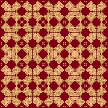 Handmade Fabric Pattern for Artistic Use vector