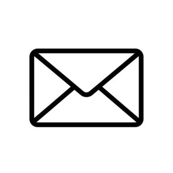 correo electrónico icono, sobre símbolo, mensaje comunicación, contacto icono, sencillo gráfico, forma vector