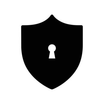 negro proteger con ojo de cerradura icono - seguridad, privacidad, proteccion, acceso símbolo, red seguridad vector