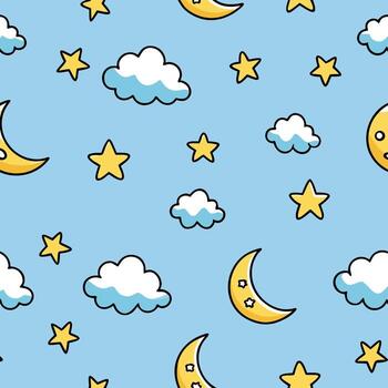 Minimalist repeating star line pattern design for textures and backgrounds with geometric star elements vector