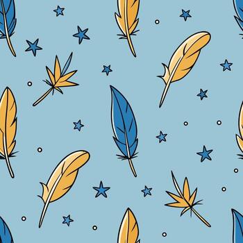 Minimalist continuous line art abstract geometric seamless repeating pattern design element vector