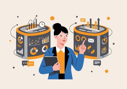 Business Analytics and Data Visualization A Professional's Guide vector