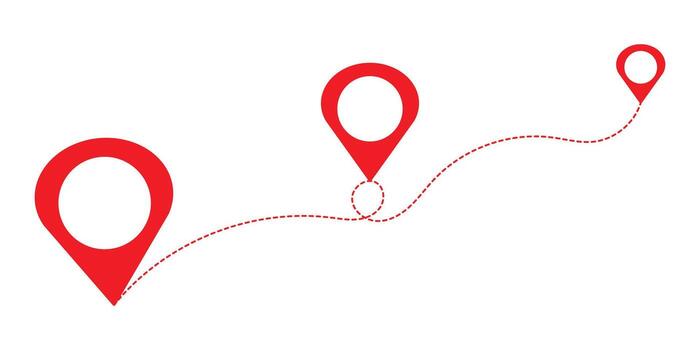 la carretera ubicación icono. ubicación icono en de moda plano estilo aislado en blanco antecedentes. la carretera ubicación símbolo para tu web sitio, logo y aplicación sencillo ilustración. vector