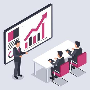 Business Analytics Dashboard Presentation Business Focus vector