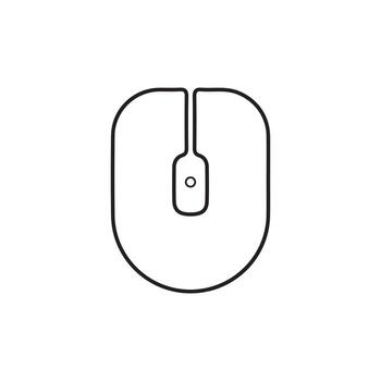 mínimo computadora ratón icono para tecnología y oficina diseño vector