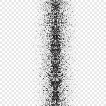 Grain noise background with pointillism dots and stipple gradient texture, halftone grainy pattern, abstract dotwork effect on isolated background vector